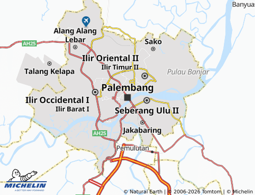 MICHELIN-Landkarte Palembang - ViaMichelin