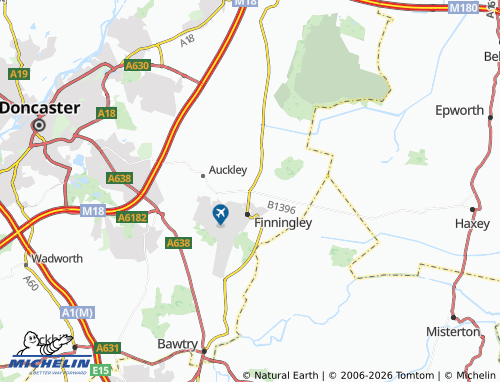 MICHELIN Blaxton map - ViaMichelin