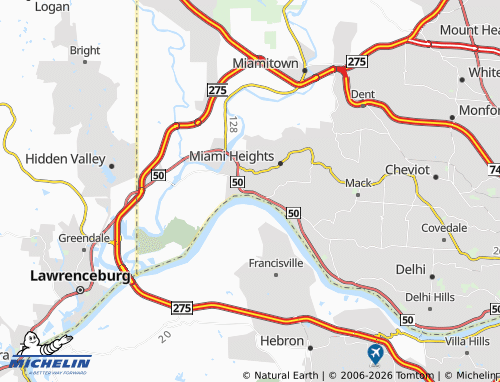 Carte MICHELIN North Bend - ViaMichelin
