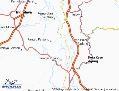 MICHELIN Arisan Deras map - ViaMichelin