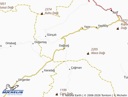 Mappa MICHELIN Dağbağ - ViaMichelin