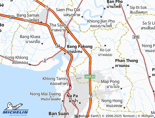 MICHELIN Tha Kham map - ViaMichelin