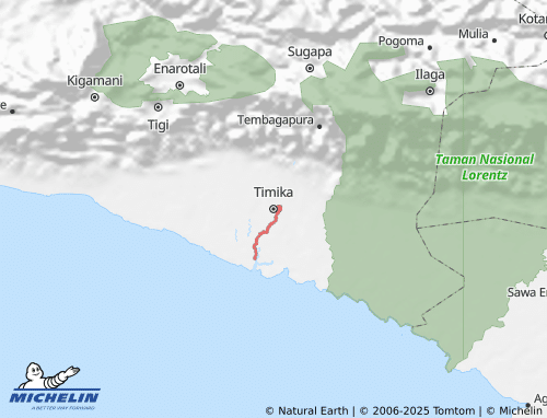 MICHELIN Mimika map - ViaMichelin