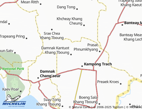 Carte MICHELIN Damnak Kantuot Khang Tboung - ViaMichelin