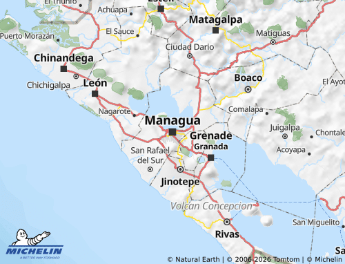 MICHELIN-Landkarte Managua - ViaMichelin