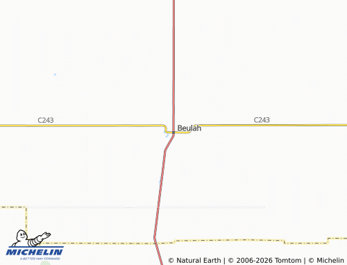 Mapa MICHELIN Beulah - ViaMichelin