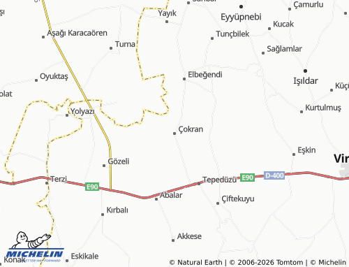 MICHELIN Çokran map - ViaMichelin