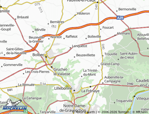Mapa MICHELIN Beuzevillette - ViaMichelin