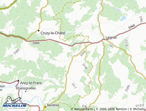 Mappa MICHELIN Gigny - ViaMichelin