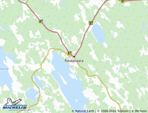 MICHELIN-Landkarte Rautavaara - ViaMichelin