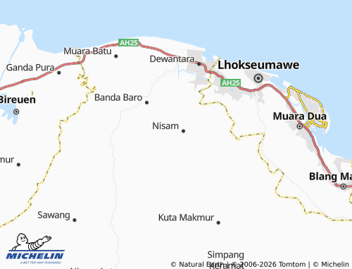 Mapa MICHELIN Paloh Mampree - ViaMichelin