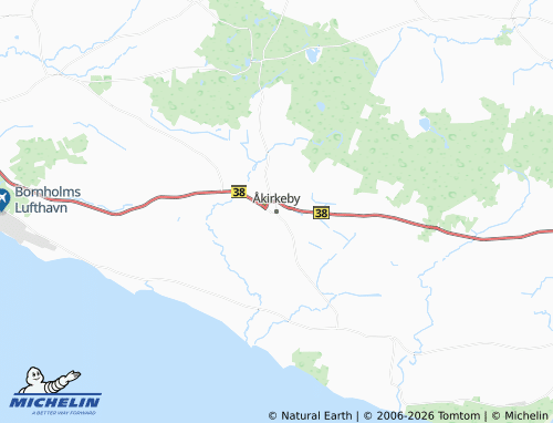 Mapa MICHELIN Åkirkeby - ViaMichelin