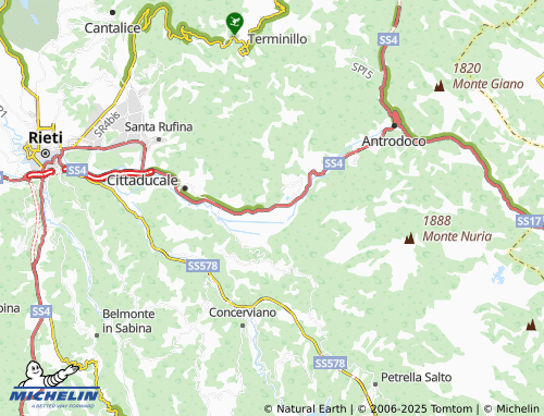 MICHELIN Terme di Cotilia map - ViaMichelin