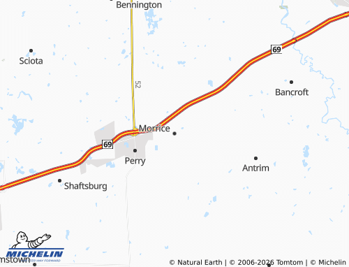 Mapa MICHELIN Morrice - ViaMichelin