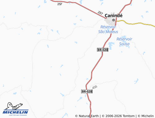Carte MICHELIN Monte Alegre - ViaMichelin