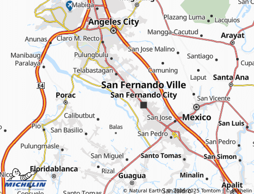 MICHELIN Dela Paz Sur map - ViaMichelin