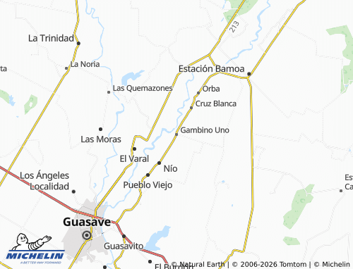 MICHELIN Gambino Uno map - ViaMichelin