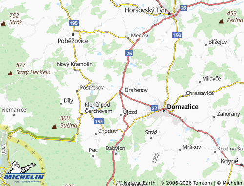 Mappa MICHELIN Draženov - ViaMichelin