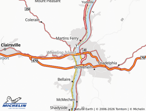 Mappa MICHELIN Bridgeport - ViaMichelin
