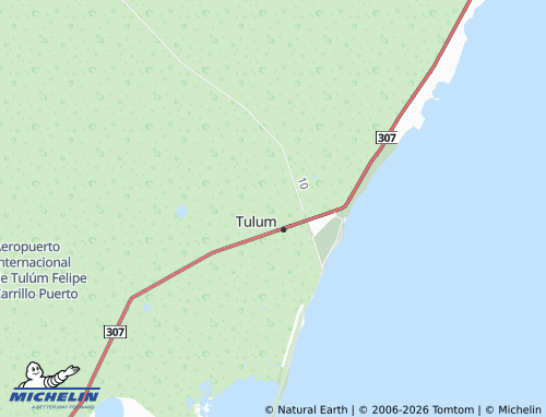 Mappa MICHELIN Riviera Tulum - ViaMichelin