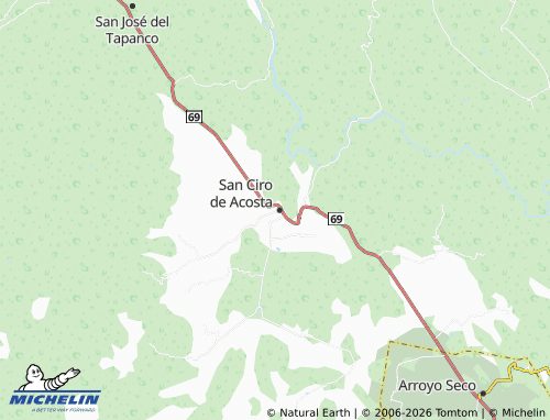 MICHELIN De San José map - ViaMichelin