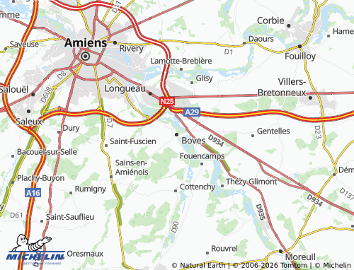 Mappa MICHELIN Boves - ViaMichelin