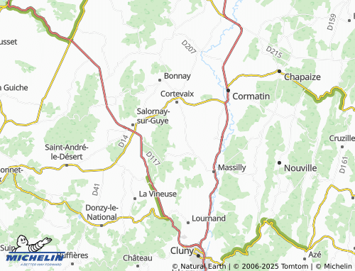 MICHELIN Mont map - ViaMichelin