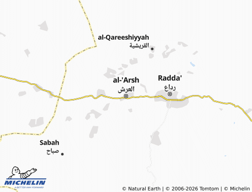 Carte MICHELIN al-'Arsh - ViaMichelin