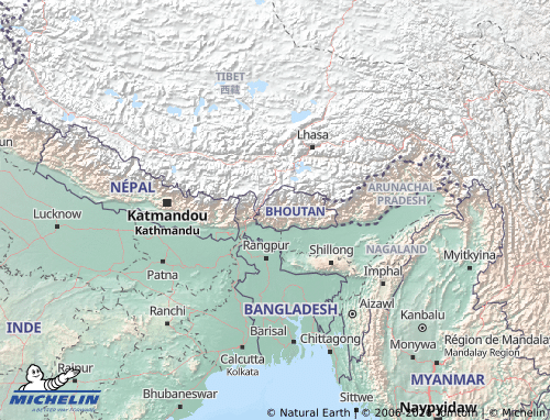 MICHELIN Bhutan map - ViaMichelin