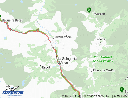 MICHELIN Llavore map - ViaMichelin