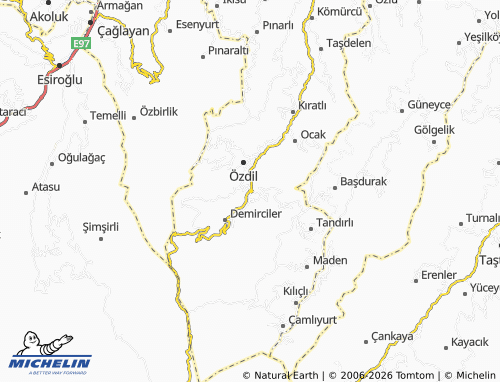 MICHELIN Oymalı map - ViaMichelin