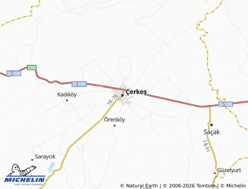 MICHELIN Kurtlar map - ViaMichelin