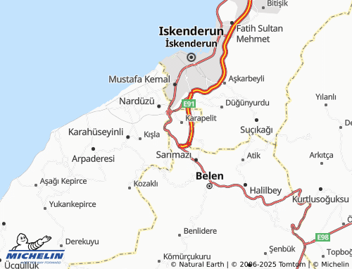 MICHELIN İssume map - ViaMichelin
