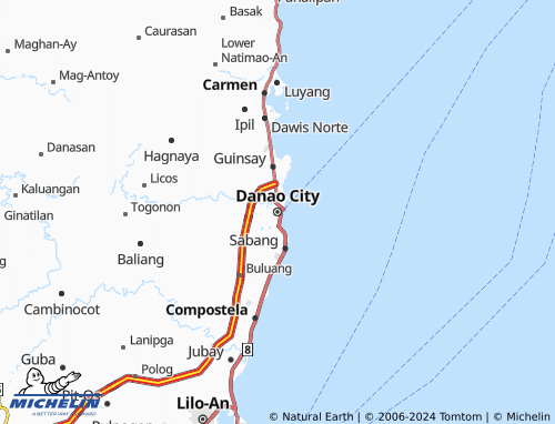 MICHELIN Danao City map - ViaMichelin