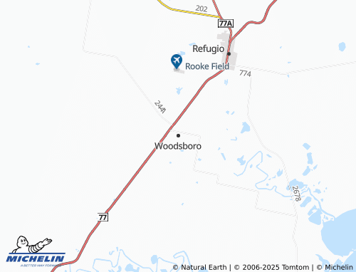 MICHELIN Woodsboro map - ViaMichelin