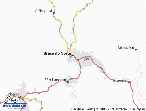 Mappa MICHELIN Braço do Norte - ViaMichelin