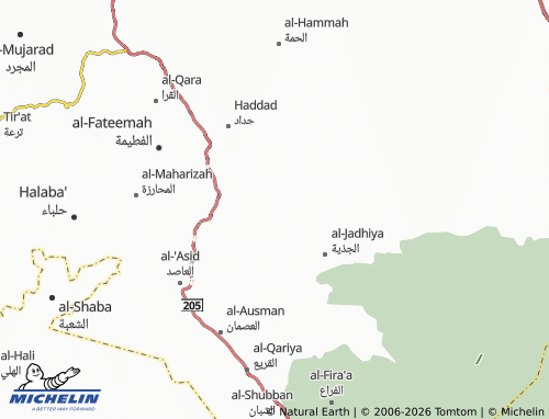 MICHELIN-Landkarte al-Ghareesah - ViaMichelin