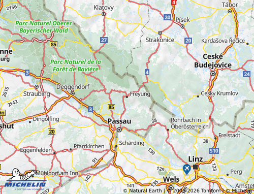 Mappa MICHELIN Freyung-Grafenau - ViaMichelin