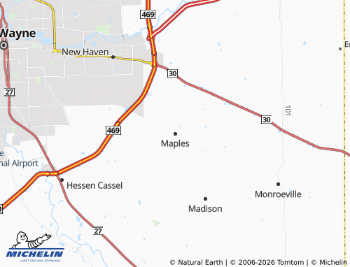 Mapa MICHELIN Maples - ViaMichelin