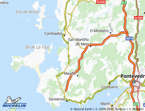 Mapa MICHELIN Padrenda (San Martiño) - ViaMichelin