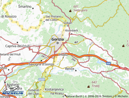 Mapa MICHELIN Šempeter pri Gorici - ViaMichelin
