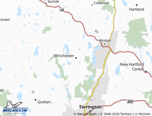 Mappa MICHELIN Winchester - ViaMichelin