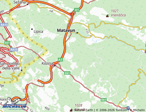 Carte MICHELIN Rodik - ViaMichelin