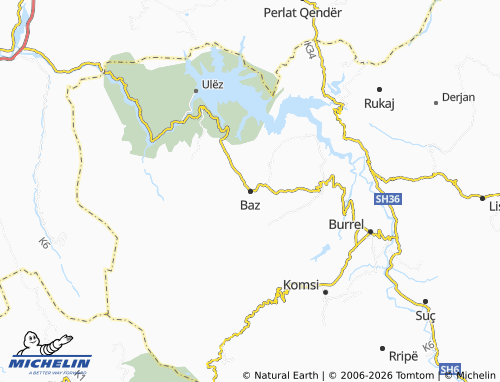 Mapa MICHELIN Baz - ViaMichelin