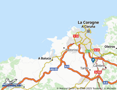 MICHELIN Suevos (San Martiño) map - ViaMichelin