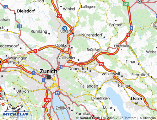 Mapa MICHELIN Wallisellen - ViaMichelin