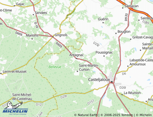 Carte MICHELIN Antagnac - ViaMichelin
