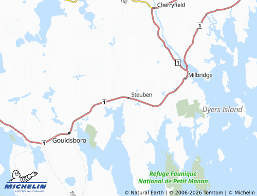 Mapa MICHELIN Steuben - ViaMichelin