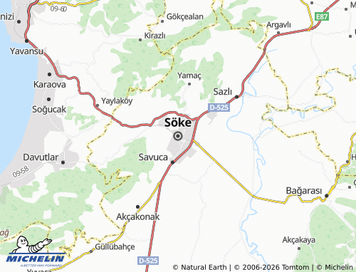 MICHELIN Soke map - ViaMichelin