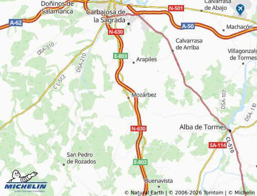 MICHELIN Mozárbez map - ViaMichelin
